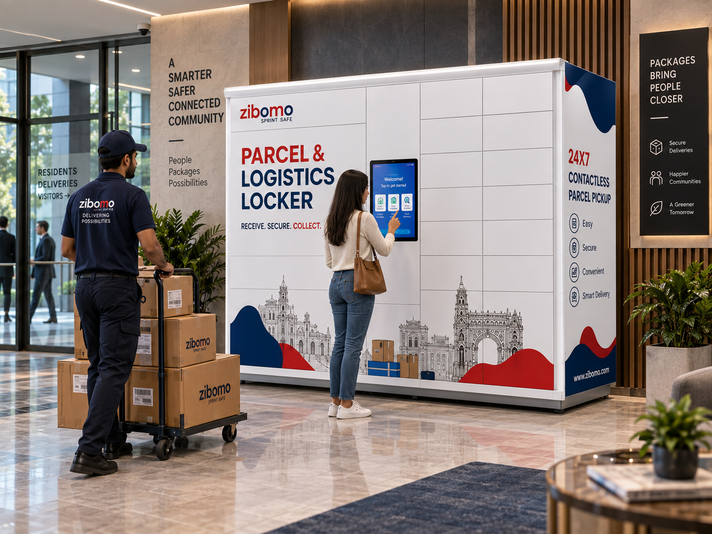 Parcel lockers for e-commerce and logistics